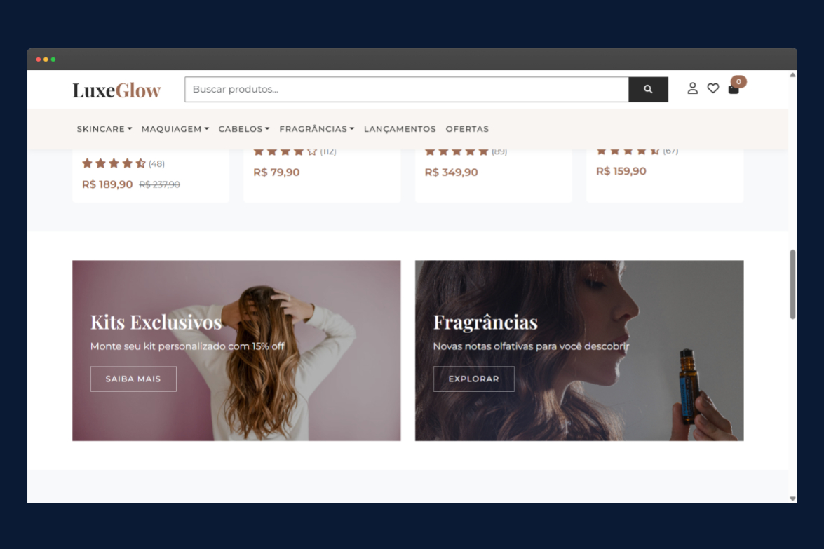 Blog de Beleza Integrado