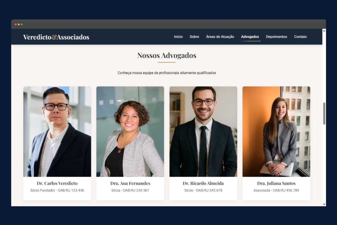 Página da Equipe de Advogados